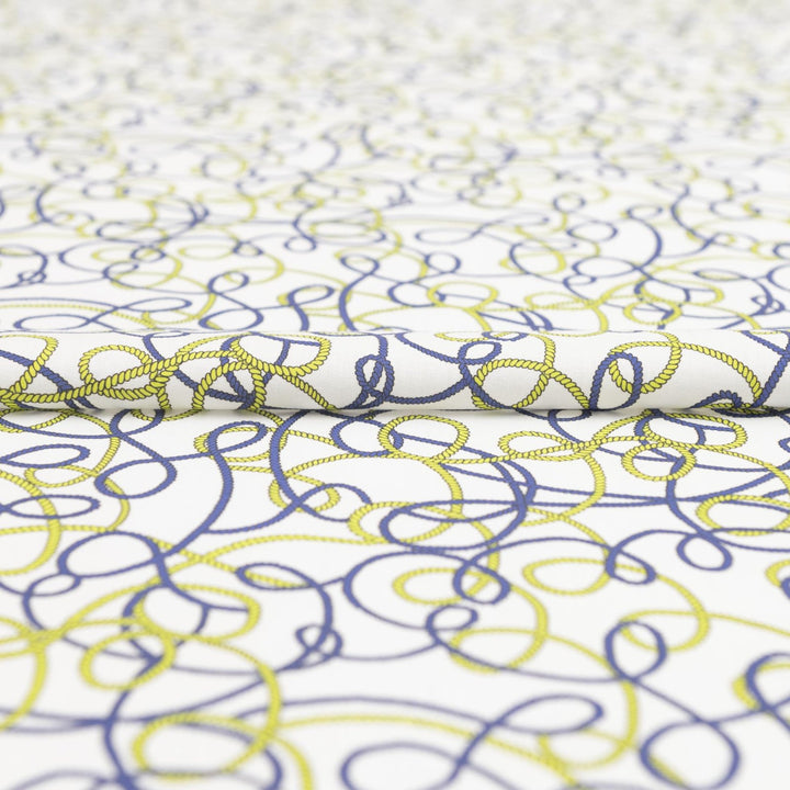 Cotton Poplin - "Howdy Do in Blue"
