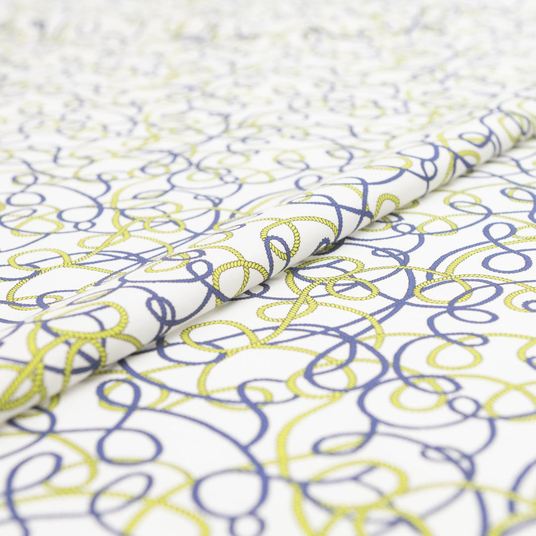 Cotton Poplin - "Howdy Do in Blue"