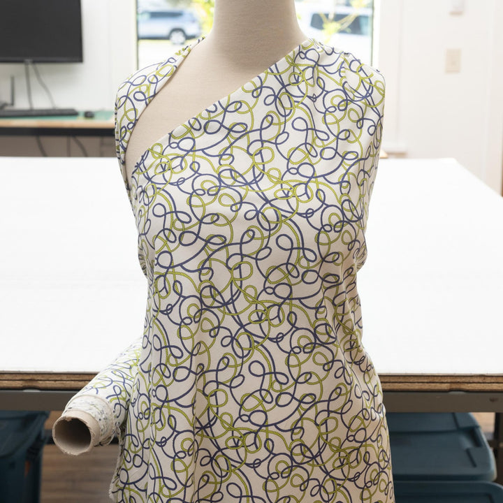 Cotton Poplin - "Howdy Do in Blue"