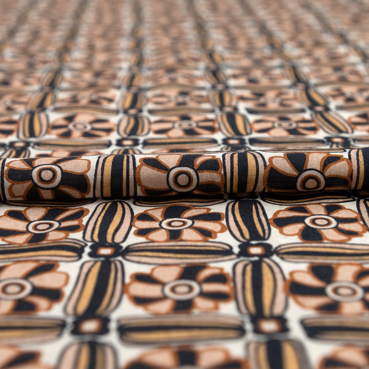 Cotton Poplin - "Italian Geometric"