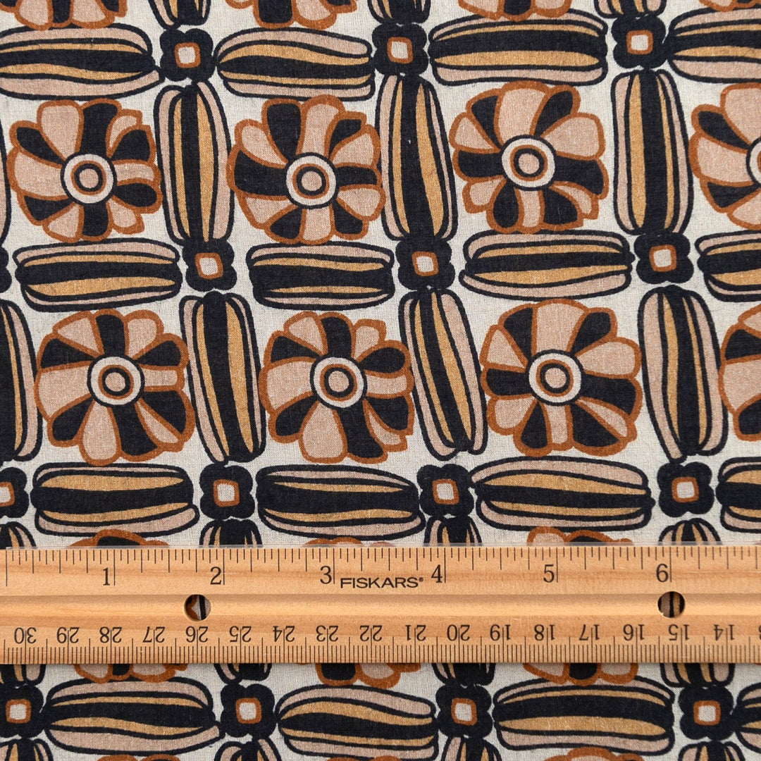 Cotton Poplin - "Italian Geometric"