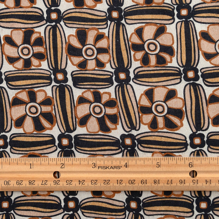 Cotton Poplin - "Italian Geometric"