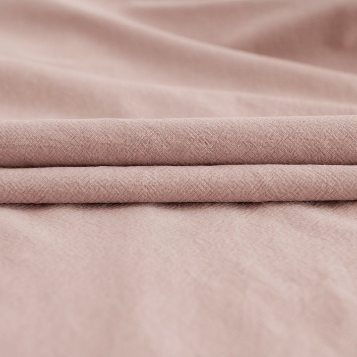 Crinkle Cotton Vintage Rose fabric in 100% cotton with textured finish for sewing skirts, dresses, and pants