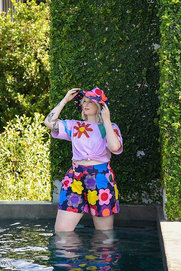 Sew to Grow Carolina Culottes sewing pattern with pants and shorts variations in sizes 8–22.
