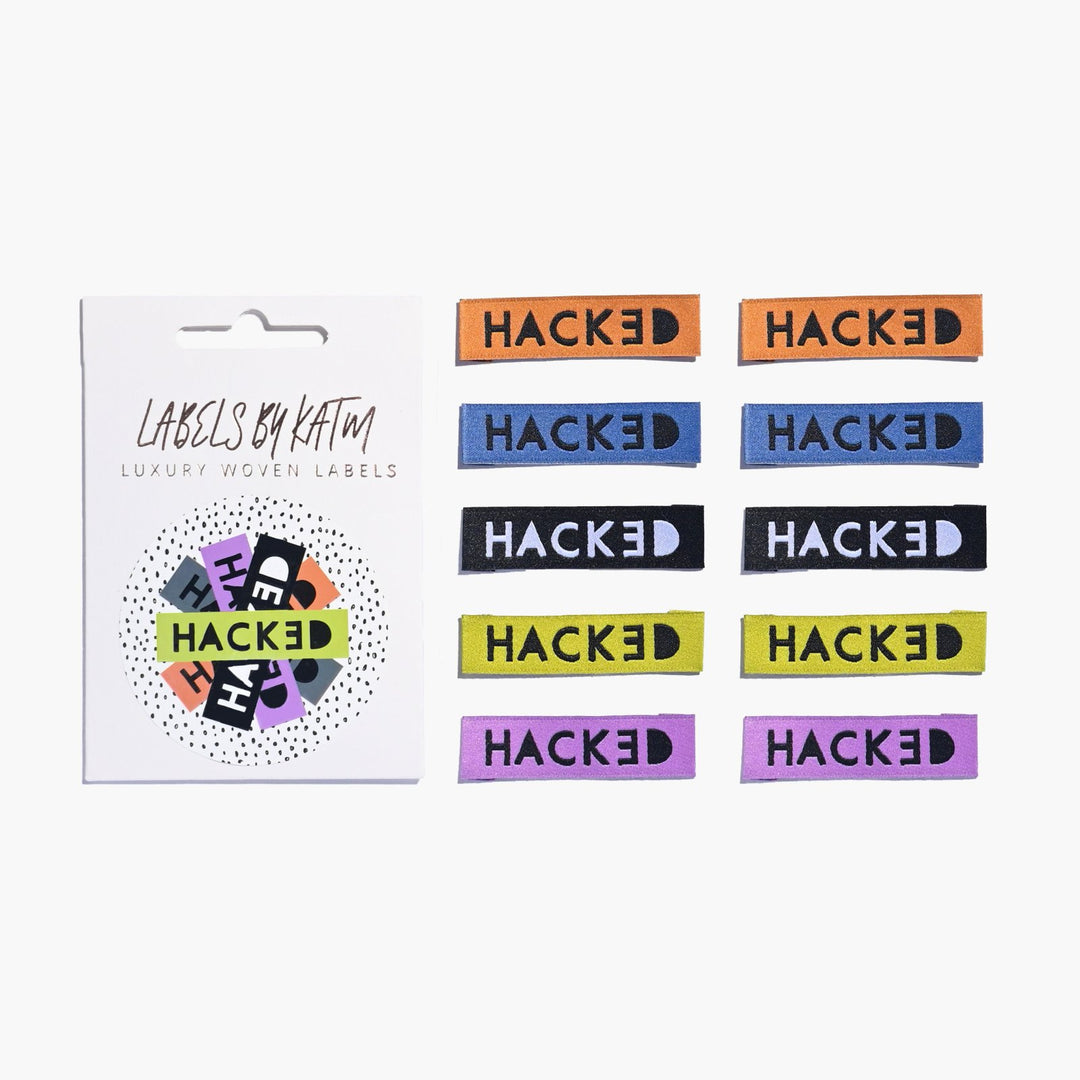 Kylie and the Machine Hacked woven garment labels for pattern hacking and DIY sewing projects