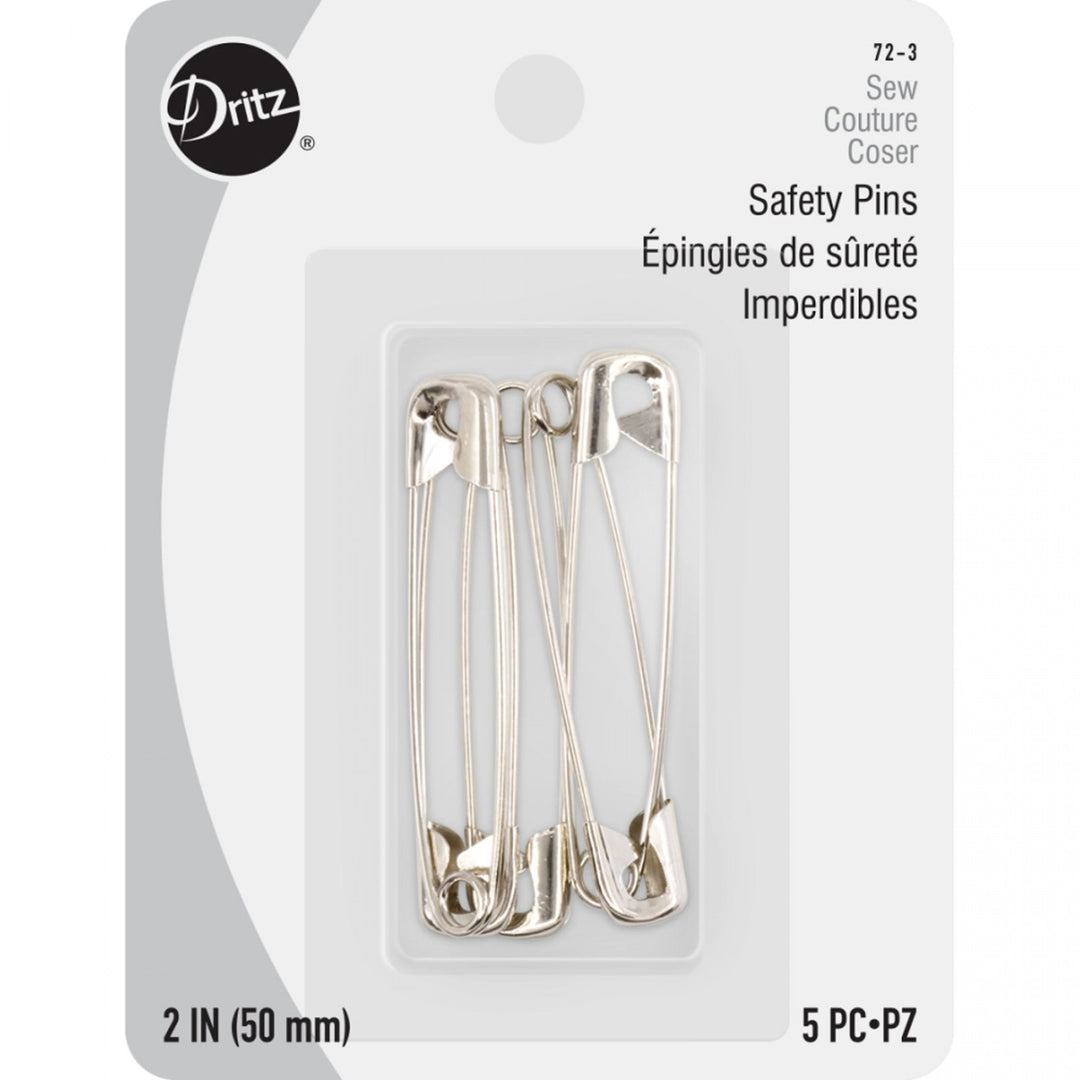 Dritz Safety Pins Size 3 nickel-plated steel pack of 6