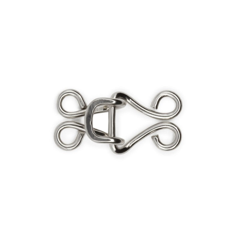 Silver size 7 coat hooks and eyes by Dritz, nickel-plated brass closures for coats and heavy garments