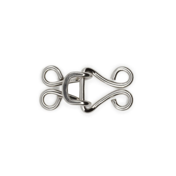 Silver size 7 coat hooks and eyes by Dritz, nickel-plated brass closures for coats and heavy garments