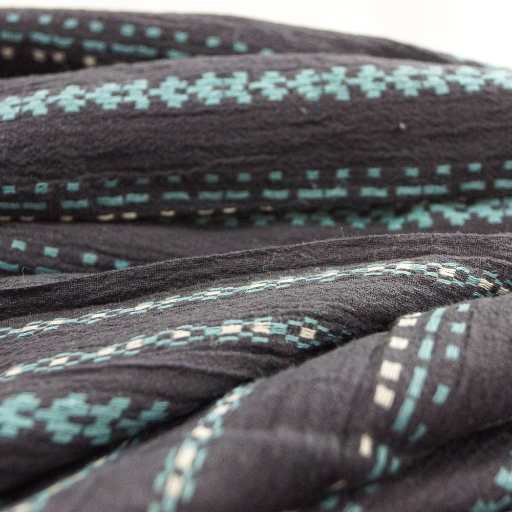 Bohemian neutral fabric – embroidered Indian gauze for transition-season sewing