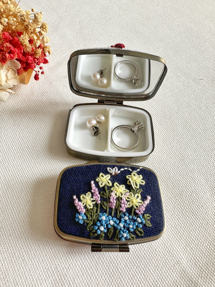 Embroidered Mini Box - Flower Garden