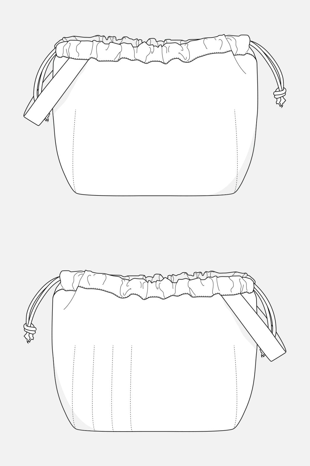 Grainline Studio Field Bag sewing pattern for DIY craft storage tote with pockets and grommets
