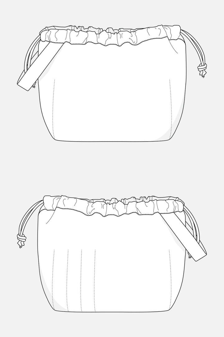 Grainline Studio Field Bag sewing pattern for DIY craft storage tote with pockets and grommets