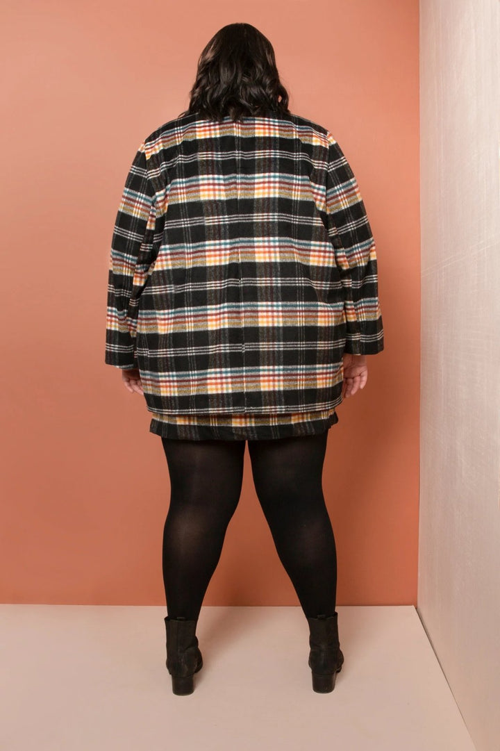 Friday Pattern Co. - The Heather Blazer sewing pattern for oversized unstructured blazer with lining and inclusive sizing XS–7X