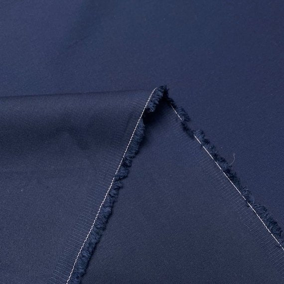 Chino Twill Brushed Navy – 100% cotton brushed twill fabric, 8.5 oz, 60 inches wide for sewing pants, jumpsuits, and overalls
