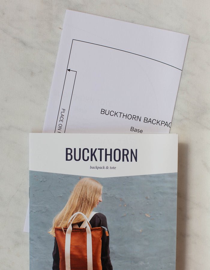Noodlehead Buckthorn Backpack and Tote sewing pattern for DIY zip-top organizer bag with pockets