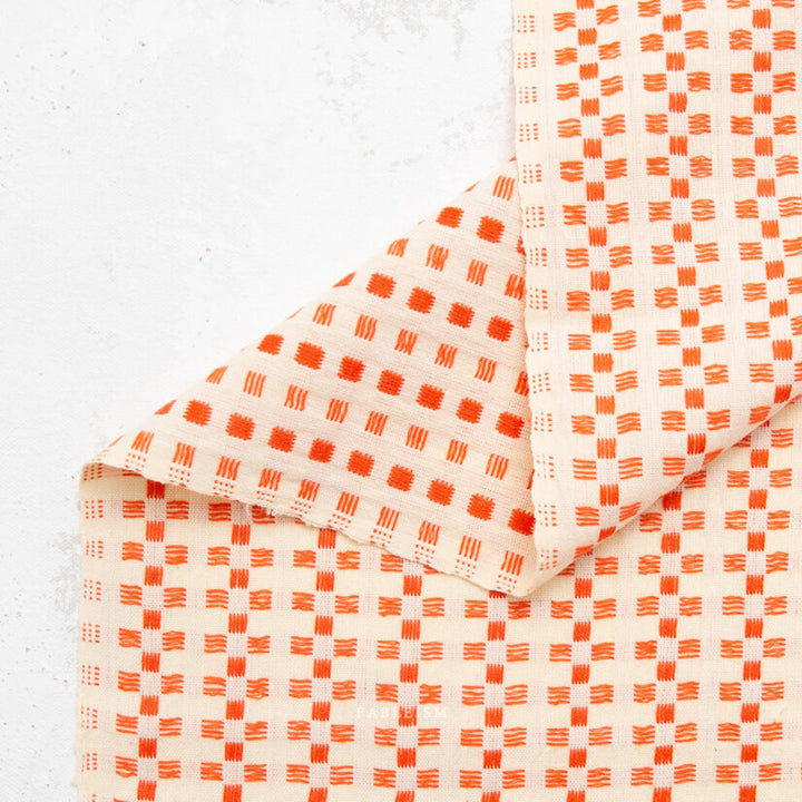 Cotton Woven - Basket Weave in Picnic