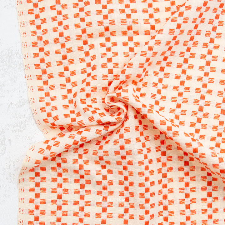Cotton Woven - Basket Weave in Picnic