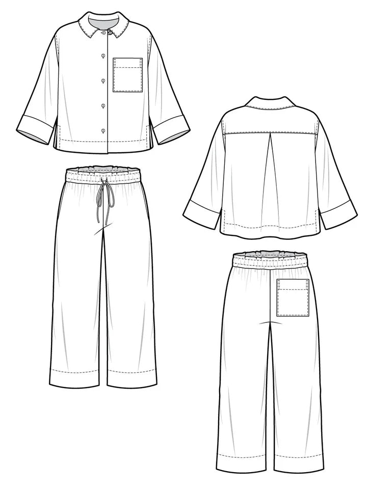 Intermediate Sewing Class - Pajama Shirt - Aug 17 &amp; 24 ( Mondays 1:30-5:30pm)