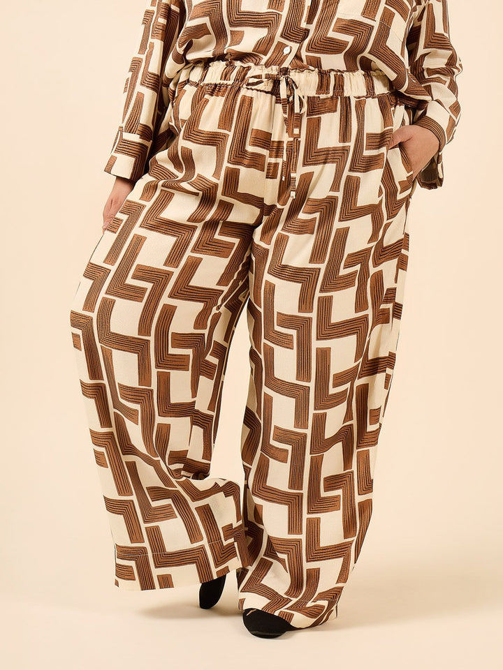 Closet Core Fran Pajamas sewing pattern – tailored two-piece pajama set with cuffed top and straight-legged bottoms