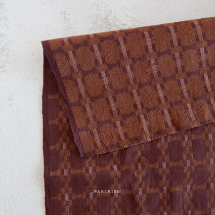 Cotton Woven - Golden Hour - Native Nectar in Eggplant