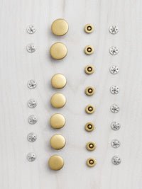 Jeans Making Kit with Button Fly Buttons, Rivets, and Denim Needles for DIY Jeans Crafting