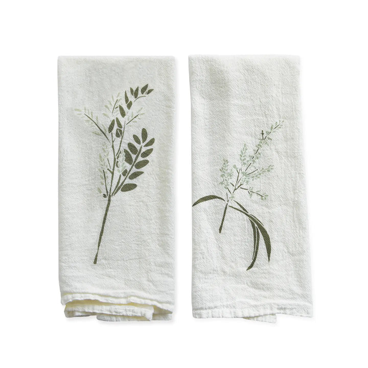 Handpainted Napkins (Set of 4) - Herbal Tea Garden
