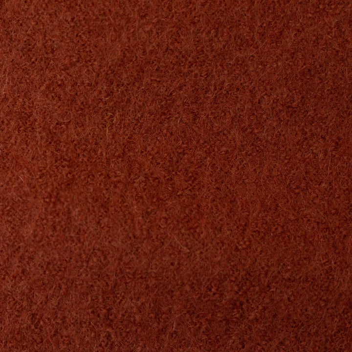 Boiled Wool Fabric in Brick - Warm, Structured Wool Blend for Coats & Jackets