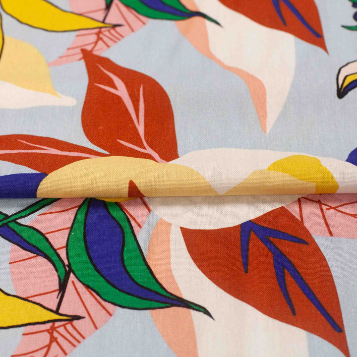 Linen & Rayon Blend - Print - Sunwashed Palms