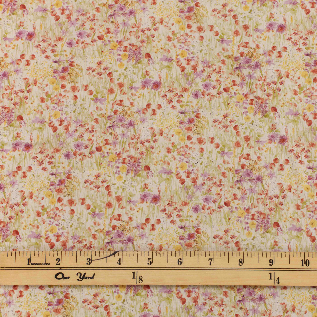 Japanese Cotton - Watercolor Flowers - Pink