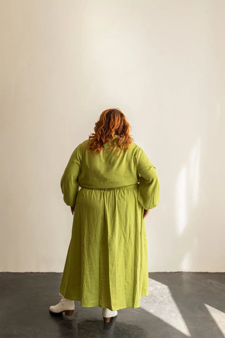 Friday Pattern Co. Saturday Skirt Set sewing pattern – wrap top and A-line skirt with pockets for sizes XS-7X