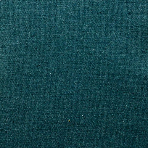 Canard Teal Silk Noil Fabric - Textured Raw Silk for Blouses & Casual Separates