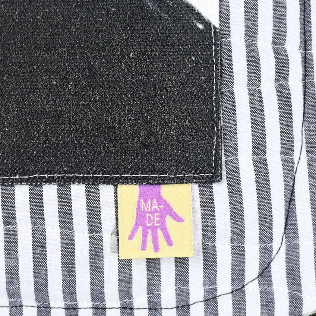 Colorful 'MADE' woven garment labels - small 3/4" sewing tags for professional handmade branding