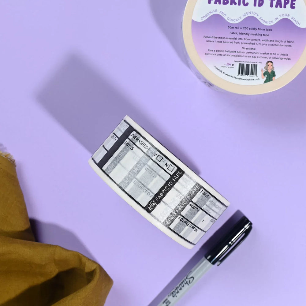 Kylie and the Machine Fabric ID Tape – Adhesive Labeling Tape for Sewing & Quilting Organization