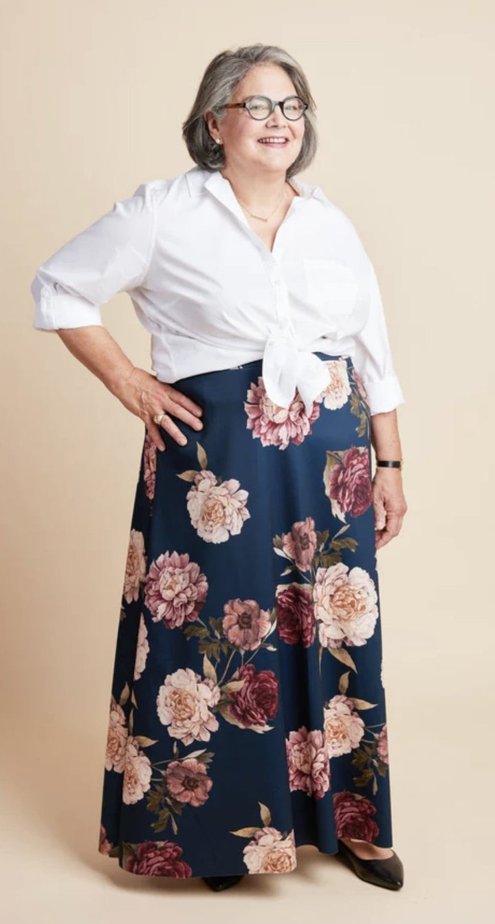 Cashmerette Grafton Dress, Top & Skirt Mix & Match sewing pattern for curvy sizes 12-32 with 400+ customizable options