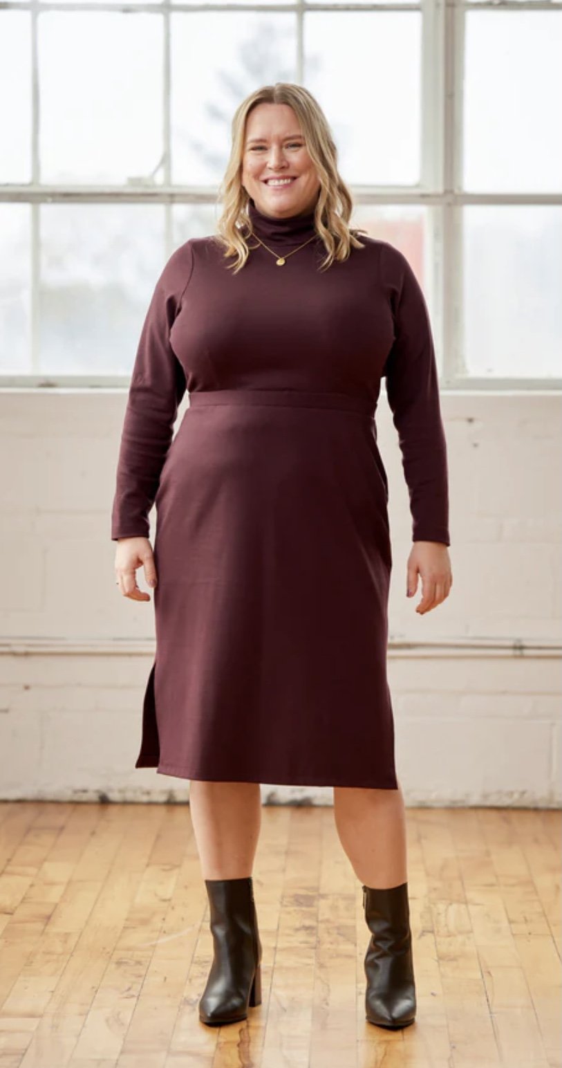 Cashmerette Grafton Dress, Top & Skirt Mix & Match sewing pattern for curvy sizes 12-32 with 400+ customizable options