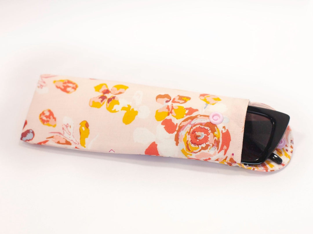 Rayon glasses case with fleece lining for protection and style, ideal for glasses and sunglasses