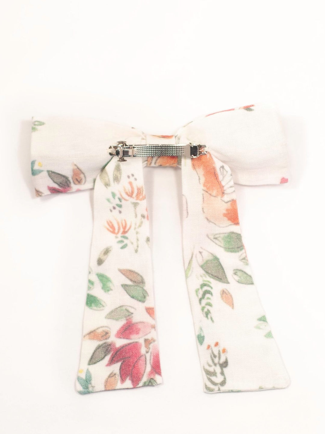 Handmade colorful classic hair bow on a barrette clip, perfect for all ages and occasions.