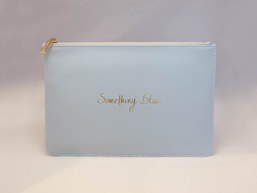 Katie Loxton Message Clutch in elegant design with zipper closure, available in multiple colors.