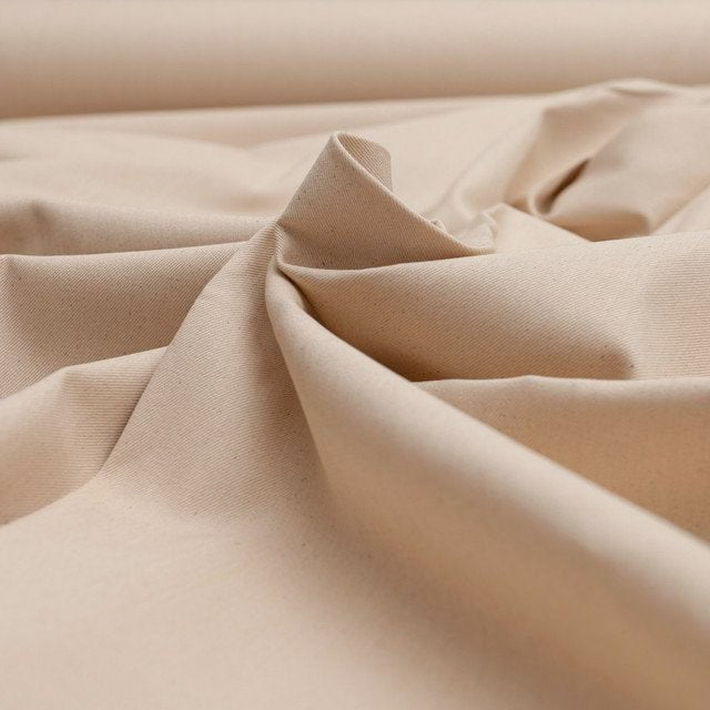 Natural Bull Denim Fabric - 100% Cotton 13 oz Heavyweight Twill for Workwear and DIY Projects