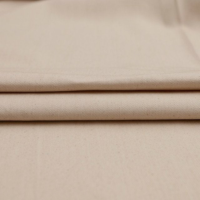 Natural Bull Denim Fabric - 100% Cotton 13 oz Heavyweight Twill for Workwear and DIY Projects