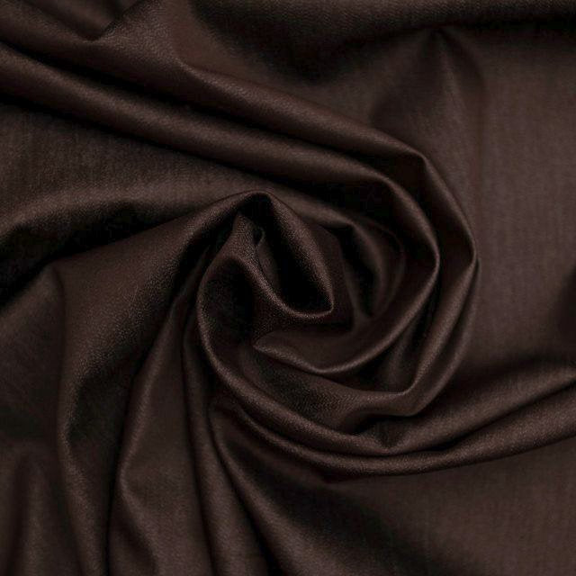 Toasted Brown Chambray Shirting Fabric - 100% Cotton, 54-Inch Wide, Deadstock Material for Shirts and Dresses