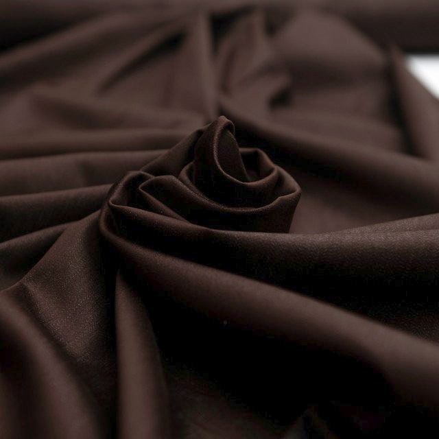 Toasted Brown Chambray Shirting Fabric - 100% Cotton, 54-Inch Wide, Deadstock Material for Shirts and Dresses