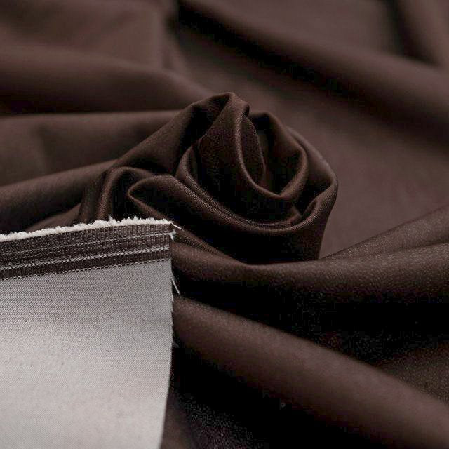 Toasted Brown Chambray Shirting Fabric - 100% Cotton, 54-Inch Wide, Deadstock Material for Shirts and Dresses