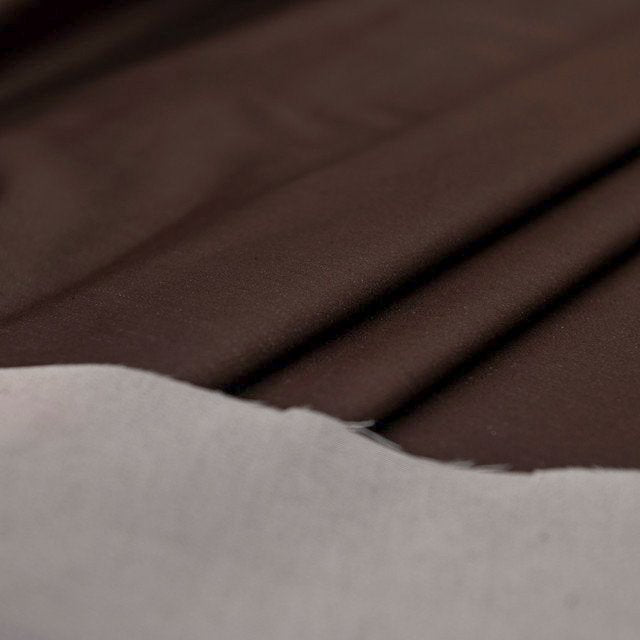 Toasted Brown Chambray Shirting Fabric - 100% Cotton, 54-Inch Wide, Deadstock Material for Shirts and Dresses