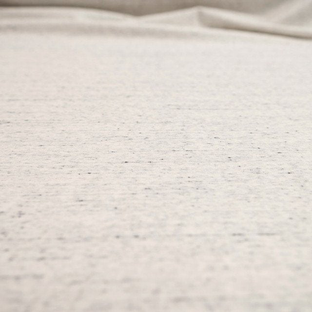 Snow Grey Heather Ponte Knit Fabric - Rayon Nylon Spandex Blend - Wide Stretchy Double Knit for Tailored Garments