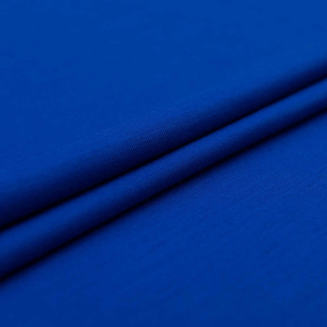 Cobalt Blue Wool Jersey Knit Fabric - 100% Wool - Drapey Stretchy Natural Material for Sweaters & Tees