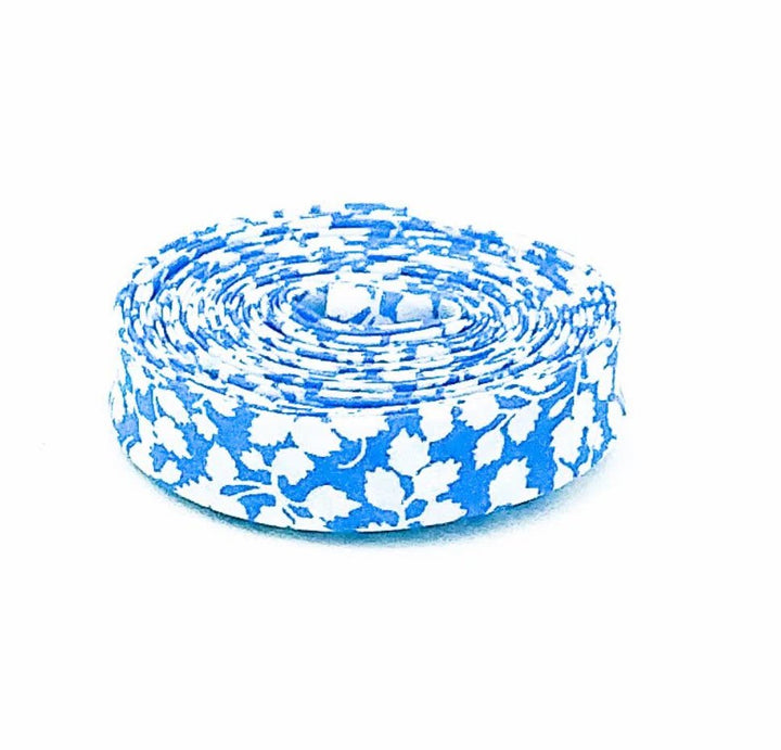 Liberty of London Tana Lawn double fold bias tape in Glenjade Light Blue – premium 1/2" cotton sewing trim