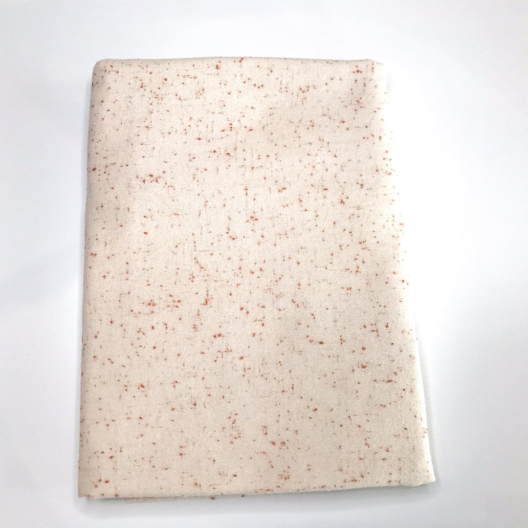 Remnant Shetland Flannel Speckled Dove fabric – 95% cotton, 5% poly, soft gray flannel remnant piece, 44-inch width, ideal for sewing and quilting projects