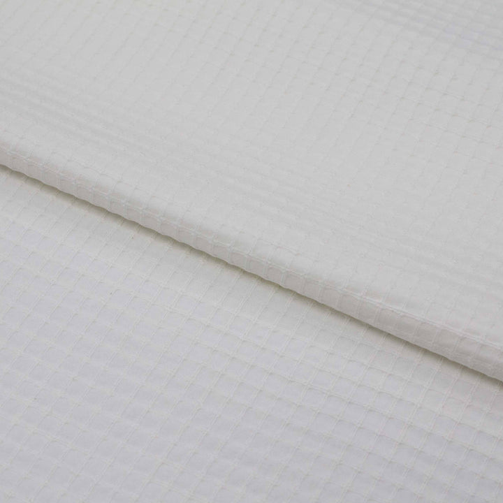 Japanese Waffle Grid Cotton - Cream