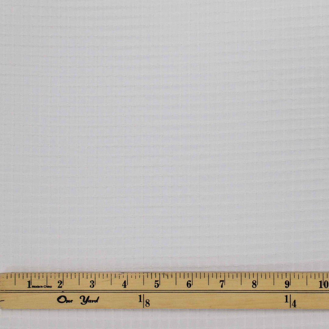 Japanese Waffle Grid Cotton - Cream